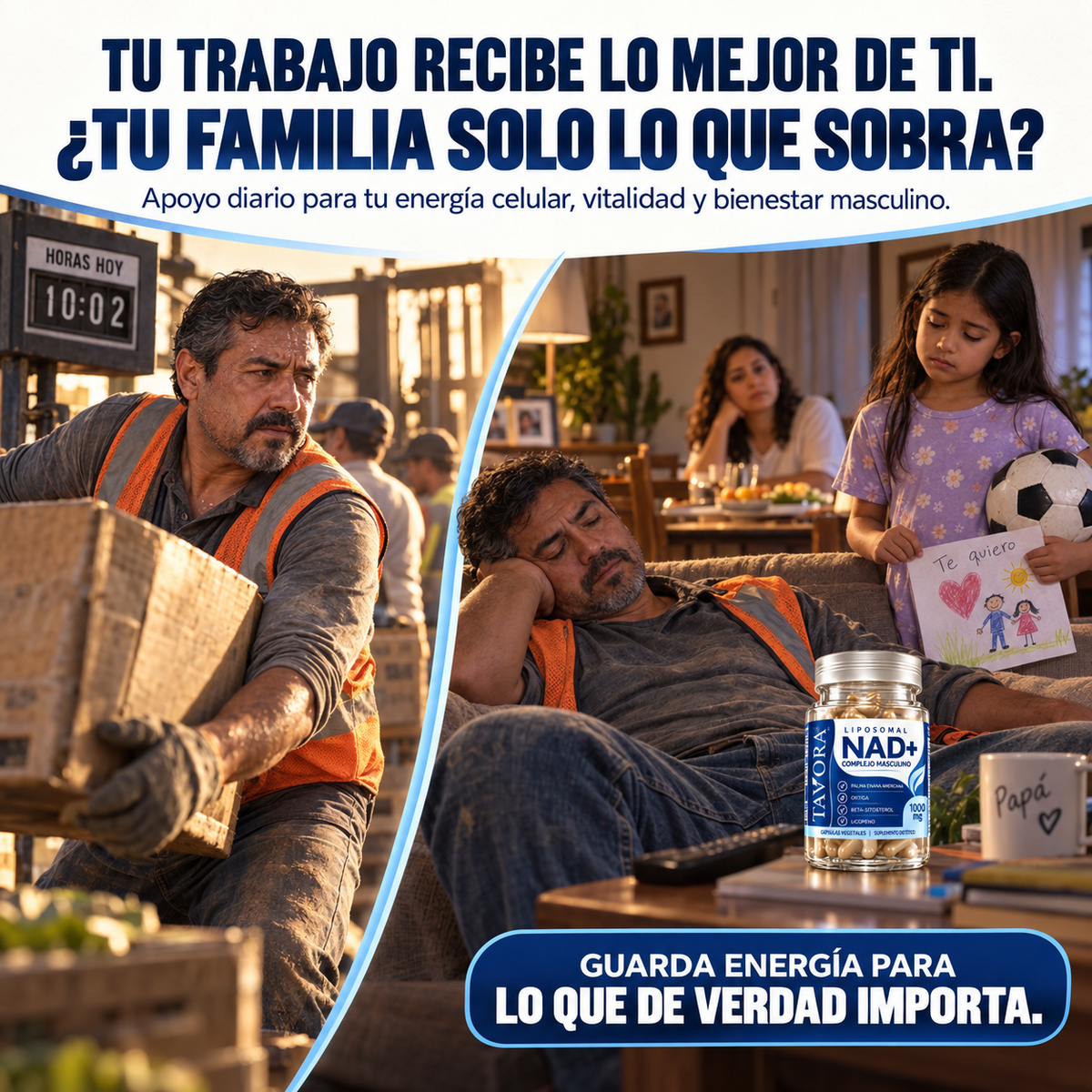 NAD+ diario para hombres