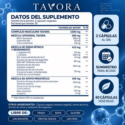 NAD+ diario para hombres